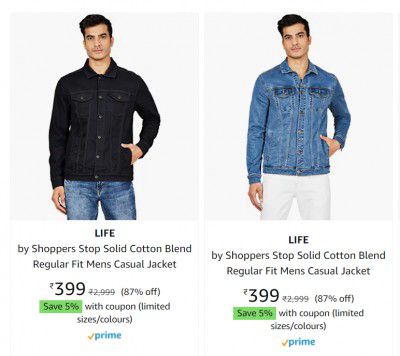 Life by Shoppers Jacket Jackets at ₹399 | Up to 87% off