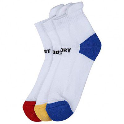 Life by Shoppers Stop Unisex Solid Socks - Pack Of 3_ Multi-Coloured_Free Size