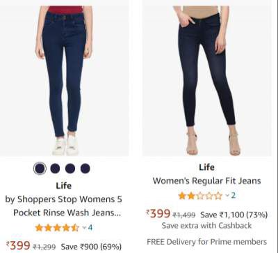 Life by Shoppers Stop Womens Upto 78% Off