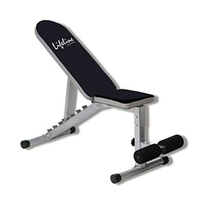 Life Line Fitness LB-311 Adjustable Bench with 8 Levels, Flat, Incline & Decline with Leg Support