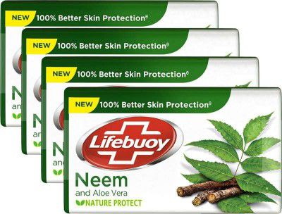 Lifebuoy Neem Soap (100Gx4) 400 Gm Bar