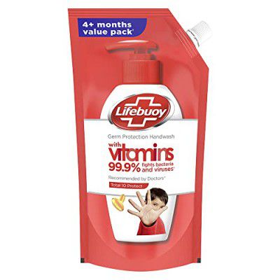 Lifebuoy Total 10 Activ Naturol Germ Protection Handwash Refill, 750 ml/725 ml