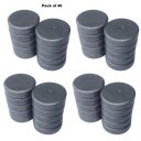 LifeKrafts Ceramic Industrial Magnets Craft Magnets Powerful [Grade 11] Pack of -40 | Refrigerator Magnets, Ferrite Magnets, Magnets for Crafts, Hobby & Science Projects School etc...