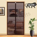 LifeKrafts Polyester Magnetic Mosquito Net for Door | Mosquito Curtain for All Door Types & Sizes | Auto-Closing Insect Screen to Keep Mosquito Out (200x100 cm, Brown)...
