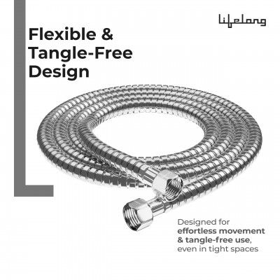 Lifelong 1 metre Jet Spray Hose Pipe for Toilet