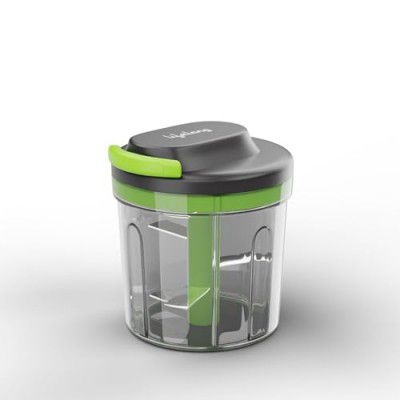 Lifelong 1000ml Pull Chopper | Manual Vegetable, Onion, and Garlic Cutter 