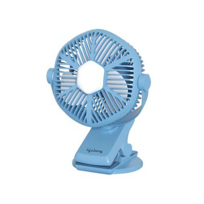 Lifelong 125mm Rechargable Fan with Clip & LED Light|Portable Fan