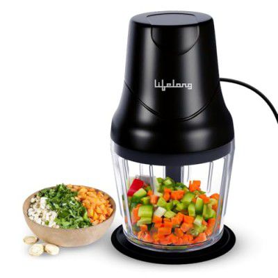 Lifelong 250 Watts Regalia Plus Electric Chopper (Black, Llec05, 1 Year Warranty)
