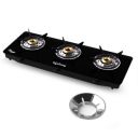 Lifelong 3 Burner Gas Stove with Free Gas Saver | Top for Kitchen ...