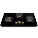 Lifelong 3 Burner Hob Top Battery Operated | Gas Stove with Automatic Ignition - Toughened Glass Top Gas Stoves for Kitchen | Italian Gas Valve | Ideal Gas Stove for Modular Kitchen (LLHT005)...