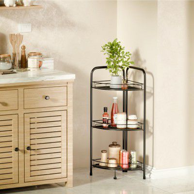 Lifelong 3-Tier Corner Shelf Rack for Kitchen, Bathroom & Living Room