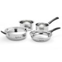 Lifelong 4 Pc Stainless Steel Cookware Set...