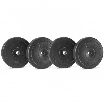 Lifelong 8Kg-20Kg PVC Plates Set Vinyl Standard Weights Plates Set for Weight Lifting Dumbbell Bars