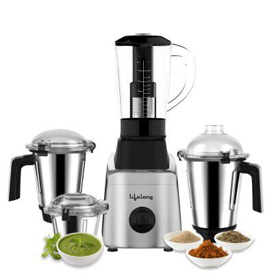 Lifelong 900 Watts Mixer Grinder With 4 Jars (Black, Llmg900)