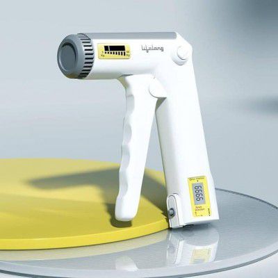 Lifelong Adjustable Hand Grip Strengthener with Counter (White, Yellow)