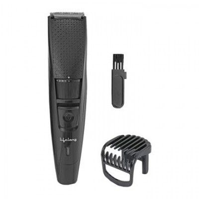 Lifelong Alpha Rechargeable Cordless Dry Trimmer (45min Runtime, Washable Blades, Black)