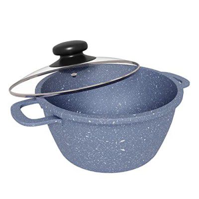 Lifelong Aluminium Die Cast Casserole with Lid 16 CM| 1.3 Litre Capacity| Scratch Resistant (Grey, LLCKC02)