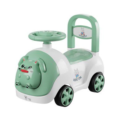 Lifelong Bunny Manual Push Ride-On Toy Car with Back Support for Boys & Girls 1-4 Years