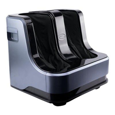Lifelong Calf, Foot and Leg Massager Machine for Home - Pain Relief Massage for Legs - Heat + 4 Vibration Motors - Rolling, Kneading, and Shiatsu - Improve Blood Circulation, 80W (Blue,LLM945)