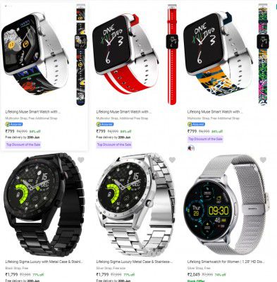 Lifelong Calling Smartwatch at ₹759