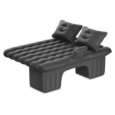 Lifelong Car Inflatable Bed with Pump & 2 Air Pillow|Quick Inflatable Back Seat Bed