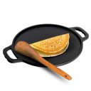 Lifelong Cast Iron Dosa Tawa with Wooden Spatula | 30 cm, 2.5kg ...