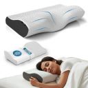 Lifelong Cervical Pillow for Neck Pain | Orthopedic Memory Foam Neck Pillow for Sleeping | (LLCP05)