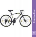 Lifelong Chaze by Milind Soman BGX 20 700C with Dual Disc 21 Speed 700C T Hybrid Cycle/City Bike  (21 Gear, Black)...