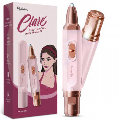 Lifelong Clare 6-in-1 Sensitive Mini Facial Hair Remover For Women Beauty Accessories 