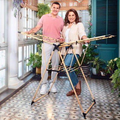 Lifelong Clothes Stand for Drying - Foldable Hanging Stand 