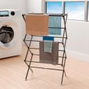 Lifelong Clothes Stand for Drying - Foldable Hanging Stand with Extendable Width (LLCDR03, Black)...