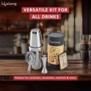 Lifelong Cocktail Shaker Set of 5 | (Stainless Steel)...
