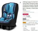 Lifelong Cuppy Car Seat | Premium European Standard Safety – ECER44/04 Certified | 3 Recline, 5 Poi...