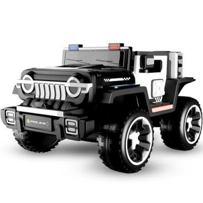 Lifelong Cuppy Electric Ride on Police Big Car for 2+ Years Baby Kids (LLEV360)
