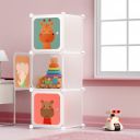 Lifelong DIY Storage Cabinet Almirah | 3 Racks for Organized Storage (LLHSRK02, White)...
