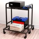 Lifelong Double Battery Inverter Trolley Stand for Home & Office | Supports Up to 100 Kg...