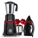 Lifelong Duos 500 Watt 2 Jar Mixer Grinder with 3 Speed Control and 1100 Watt Dry Non-Stick soleplate Iron Super Combo (Black, 1 Year Warranty)...