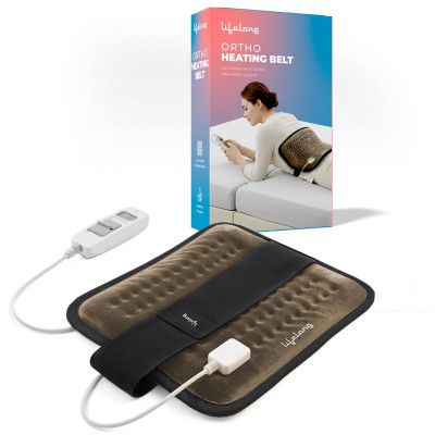 Lifelong Electric Heating Belt for Pain Relief | Heating Pad for Back, Shoulder, Knee, and Period Cramps 