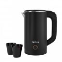 Lifelong Electric Kettle 0.8 Litre with 2 Cups | 600W Stainless Steel Kettle(Black)...