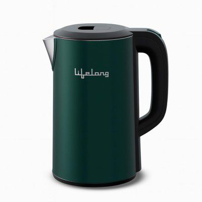 Lifelong Electric Kettle 1.6 Litre | 1350W Kettle with Double Wall & Cool Touch Body  (Green, LLEKP04)