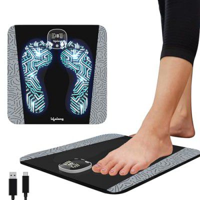 Lifelong EMS Foot Massager- Electric Foot Massager Machine (Black)