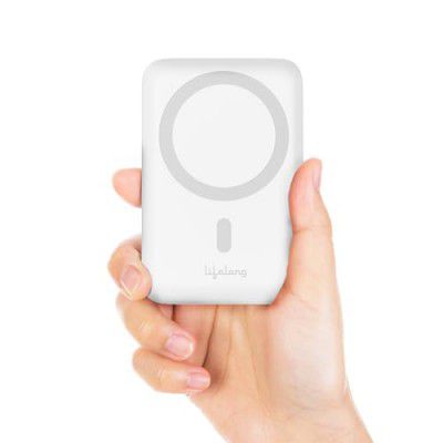 Lifelong Flux 10000mAh Quick Charge 3.0 | Magsafe Power Bank with Type-C PD Output (22.5W) & Input (18W) | Wireless Output 15W 