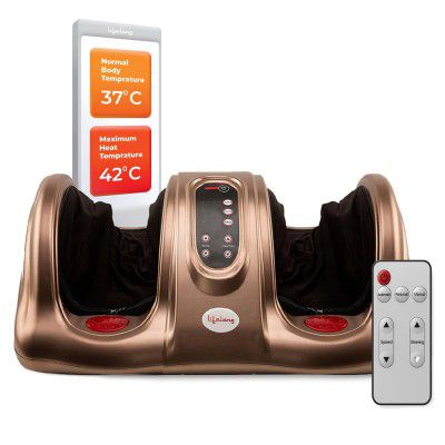 Lifelong Foot Massager Machine For Pain Relief (LLM81), Brown