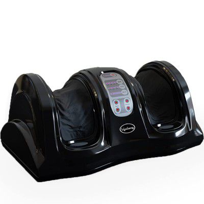 Lifelong Foot Massager Machine for Pain Relief with Heat & Deep Kneading | LLM486 (Black)