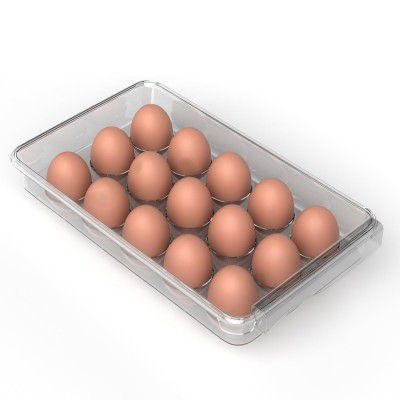 Lifelong Fridge Under-Tray Egg Storage Rack | Slide-In Tray for 15 Eggs