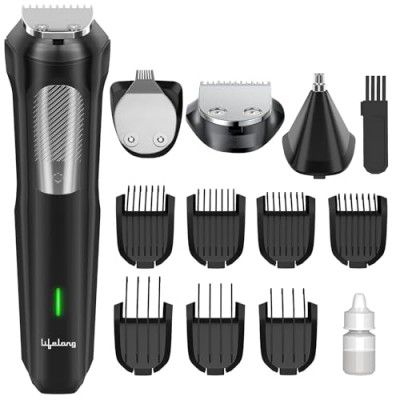 Lifelong Grooming Kit for Men, 13-in-1 Trimmer for Men All in One | 1 Year Warranty