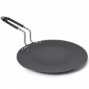 Lifelong Hard Anodized Concave Tawa, 255 mm,Induction and Gas Compatible, Black...