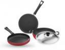 Lifelong Induction Bottom Non-Stick Coated Cookware Set  (Aluminium, 3 - Piece)...