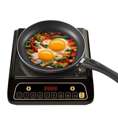 Lifelong Inferno LLIC60 2000 Watt Induction Cooktop for Home with 7 Preset Indian Menu Option and Auto-Shut Off