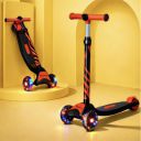 Lifelong Kick Scooter with Adjustable Height - Foldable - Skate, Red & Black, LLKS35...